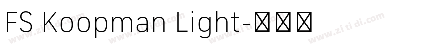 FS Koopman Light字体转换